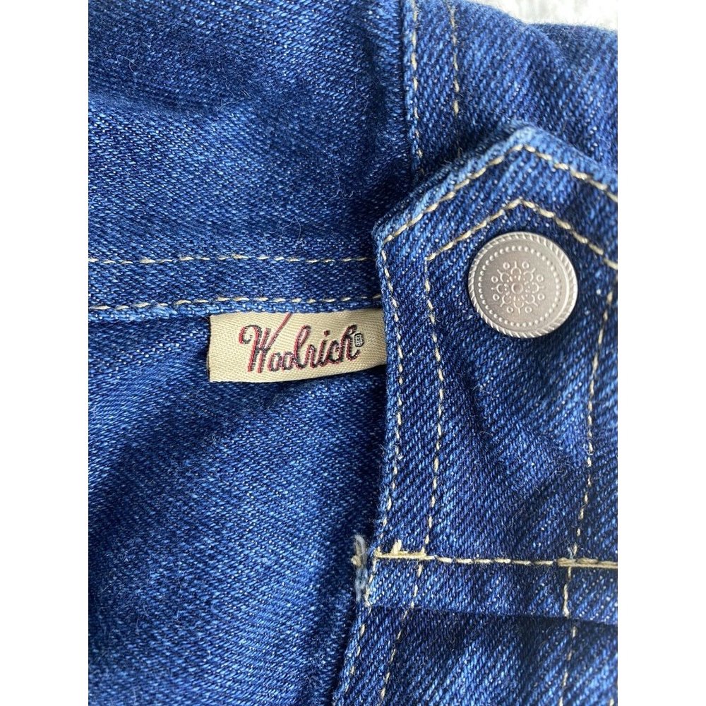 Woolrich Denim Dog  Coat Small Jean Light Wash, Hook-n-Loop Closure Collar Small - Picture 2 of 9